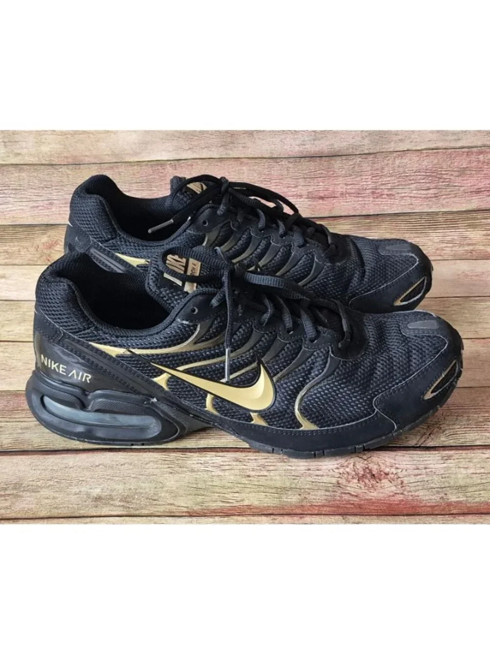 Nike Air Max Torch 4 Mens Size 11.5 Black Metallic Gold Running Shoe CN2159-002